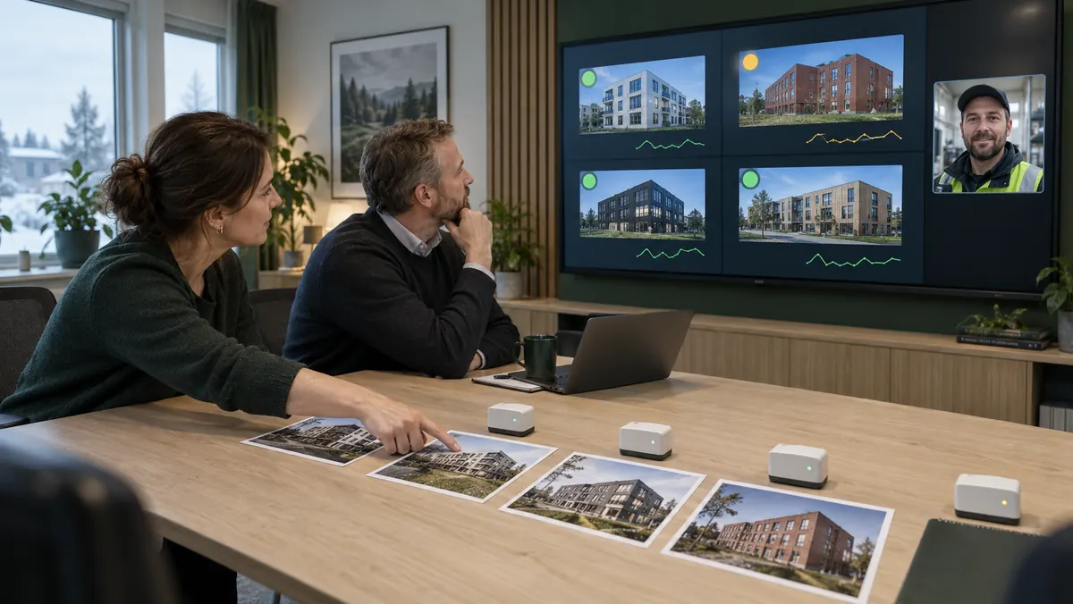 Property team views optional summaries from several locally controlled buildings.