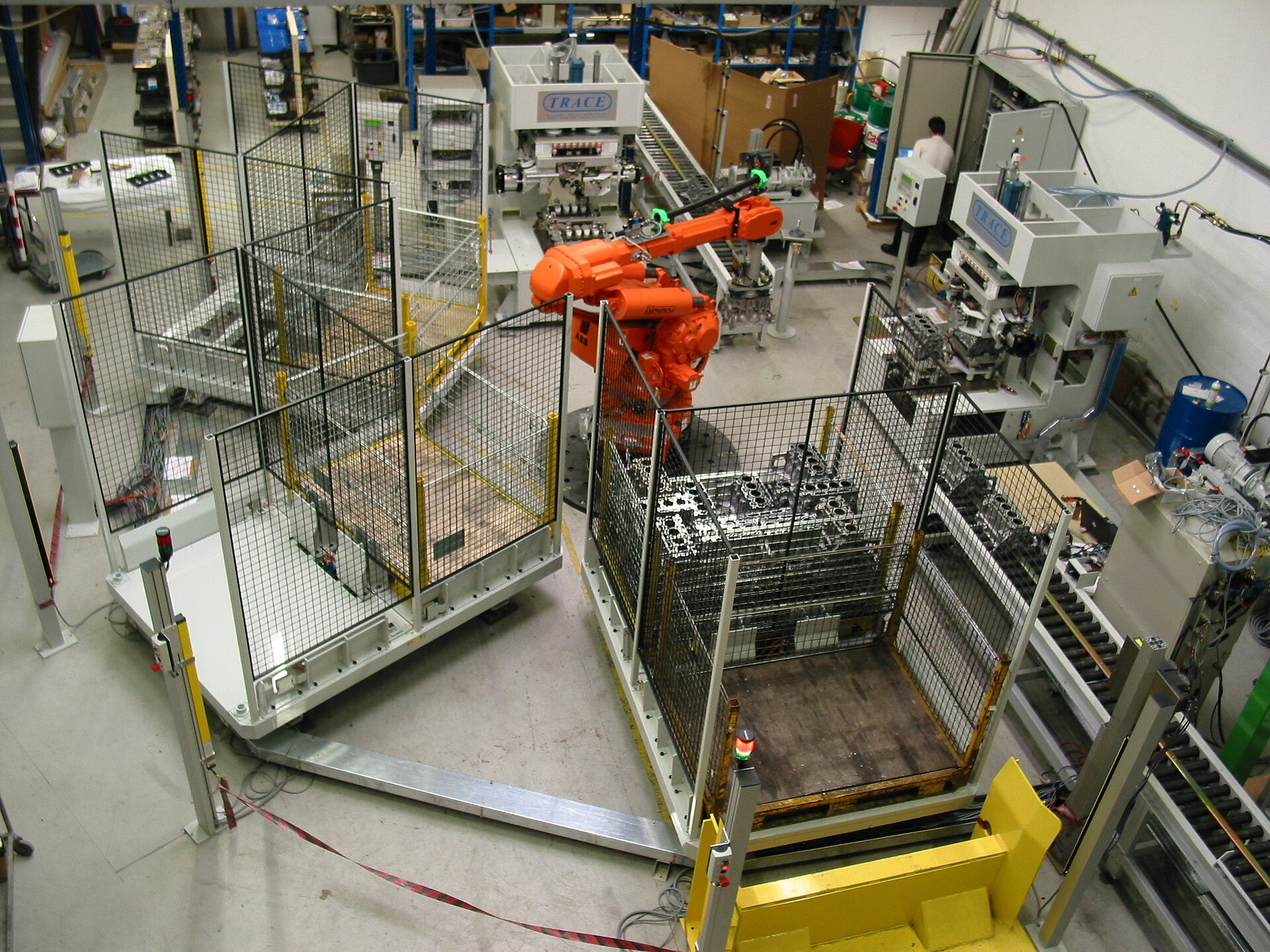 Fleksibel robotcelle for industriell kontroll